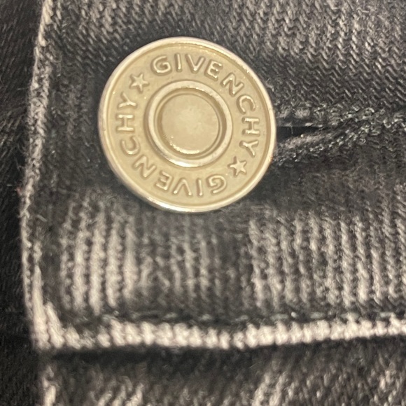 Givenchy Paris Marble Denim Slim Fit Cropped Jeans Women’s 38 US6 - Picture 5 of 15